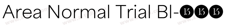 Area Normal Trial Bl字体转换